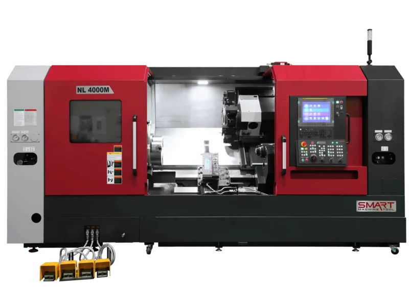Токарний верстат SMART Machine Tool NL 4000M з відкритими дверцятами