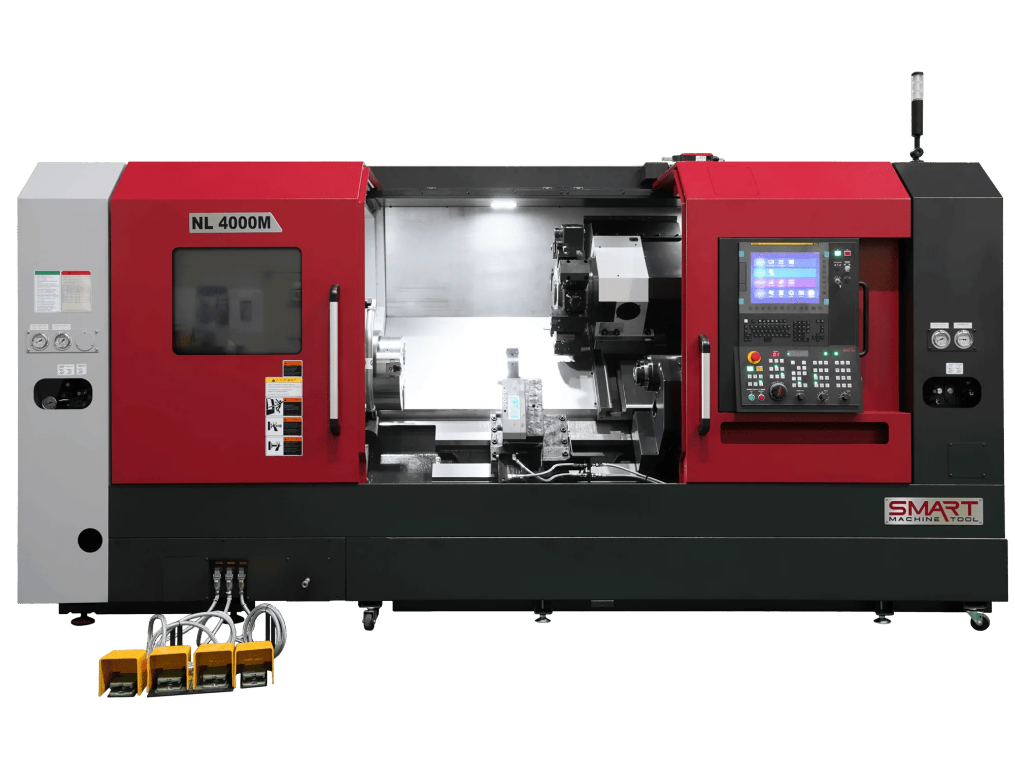 Токарний верстат SMART Machine Tool NL 4000M з відкритими дверцятами